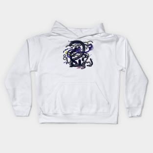 Alien flora Purple Kids Hoodie